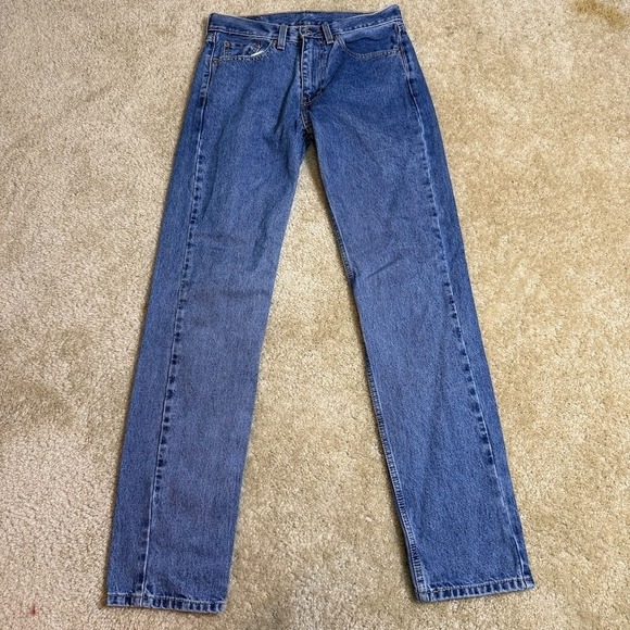 Levi's Other - Levis 505 Jeans Mens 30x34 Blue Regular Straight Medium Wash Denim Pants Cotton